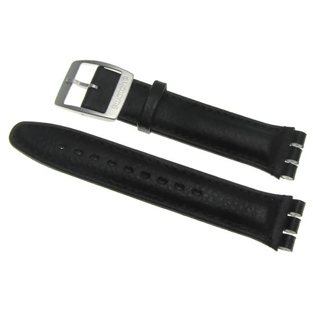 Swatch Ersatzband BLACK LEATHER XL YAYCXL020ALU