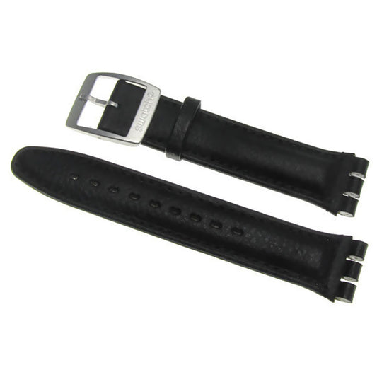 Swatch Ersatzband BLACK LEATHER XL YAYCXL020ALU