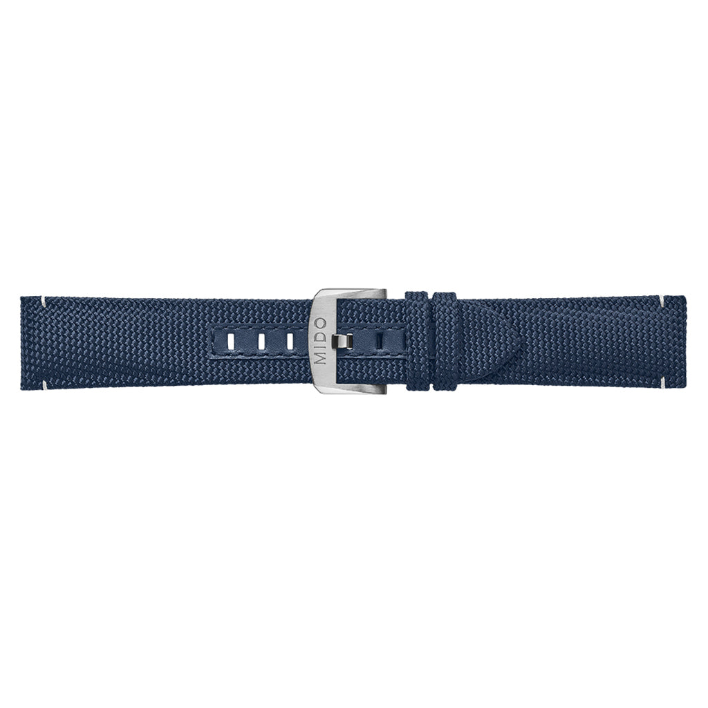 Mido Armband Ocean Star GMT Leather Blue M604017348