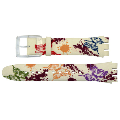 Original Ersatzband der Swatch BUTTERFLY SPOTS ASUJK143