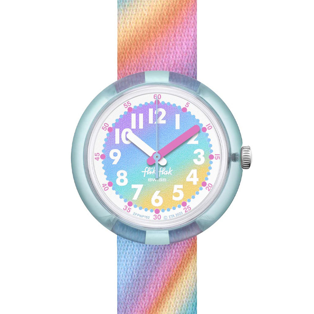 Flik Flak Kinderuhr LIQUID RAINBOW ZFPNP152
