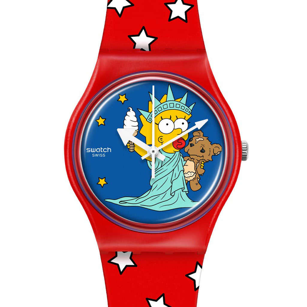 Swatch Gent Little Lady Liberty - The Simpsons SO28Z120