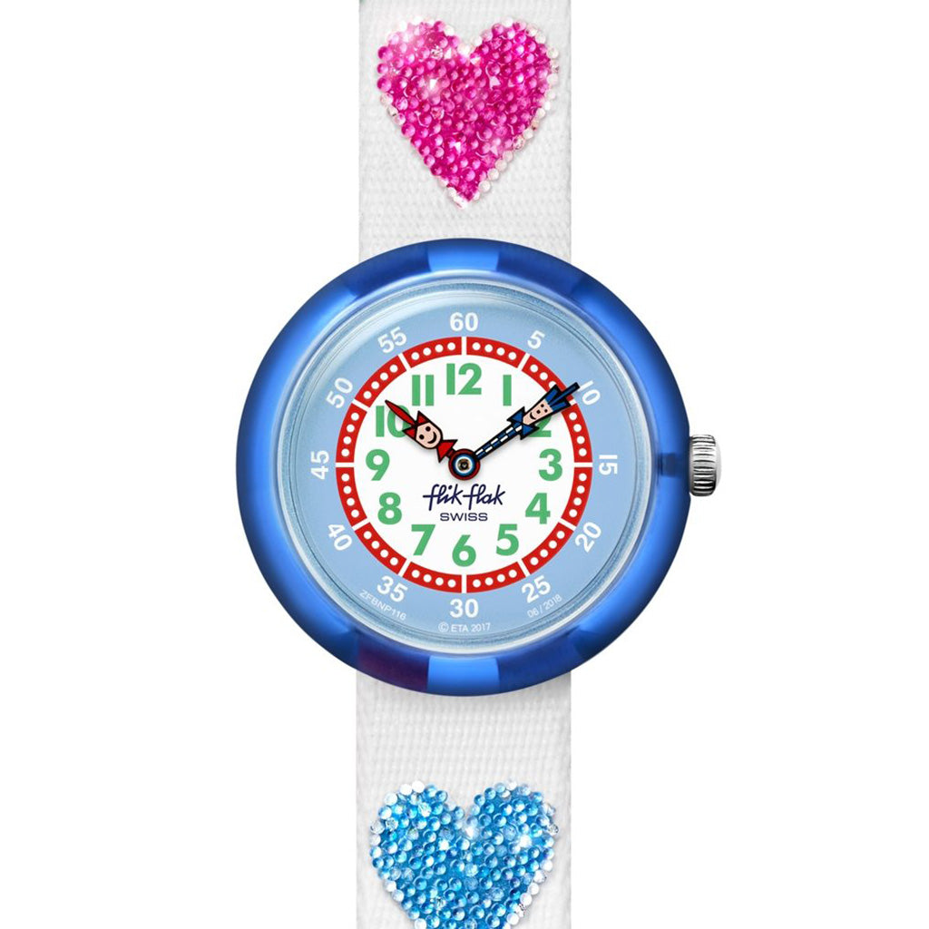 Flik Flak Kinderuhr Love my Heart FBNP116