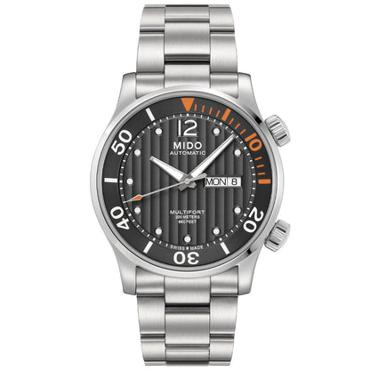 Multifort Two Crowns Diver 42 mm Black Steel