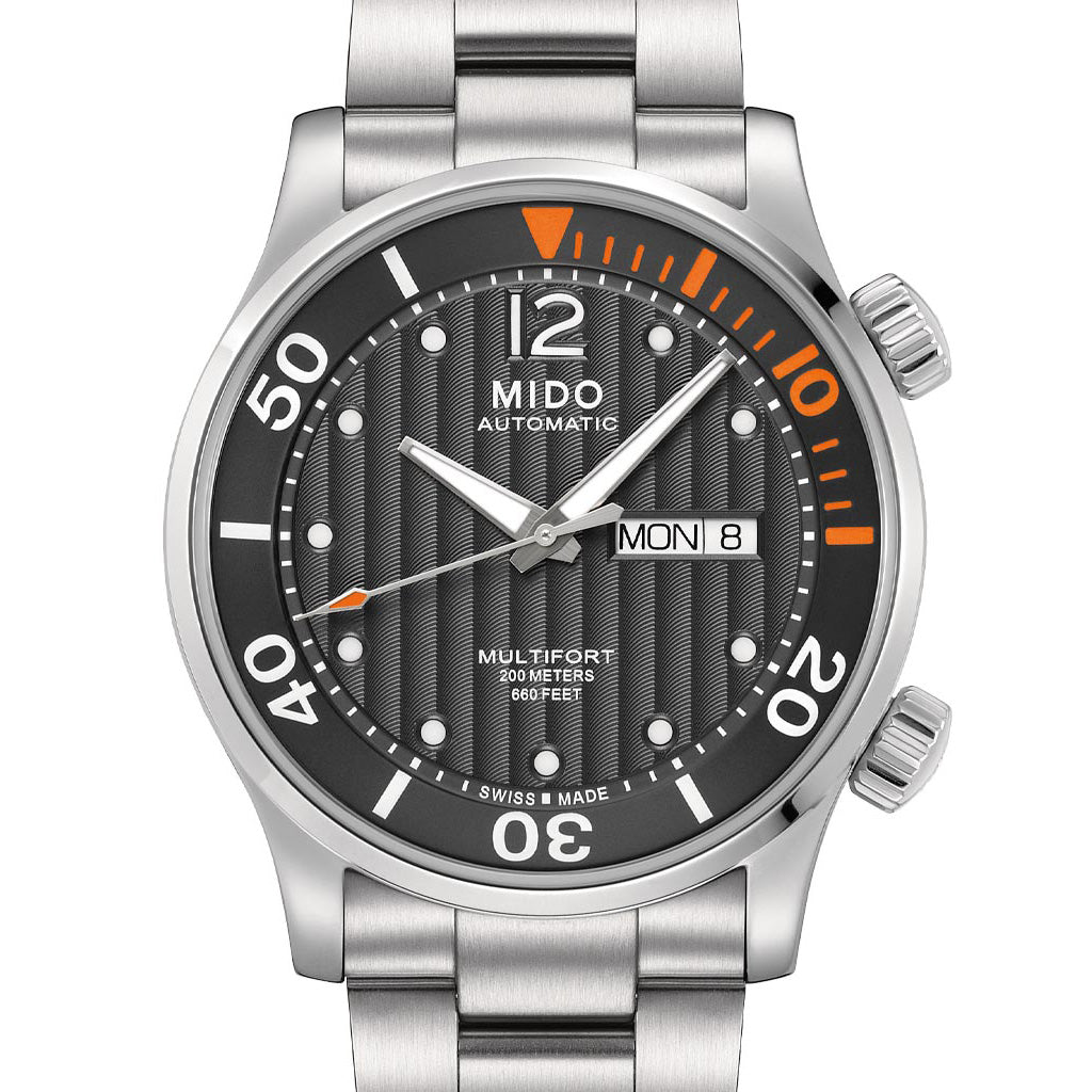 Multifort Two Crowns Diver 42 mm Black Steel