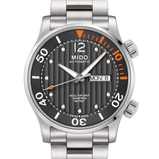 Multifort Two Crowns Diver 42 mm Black Steel