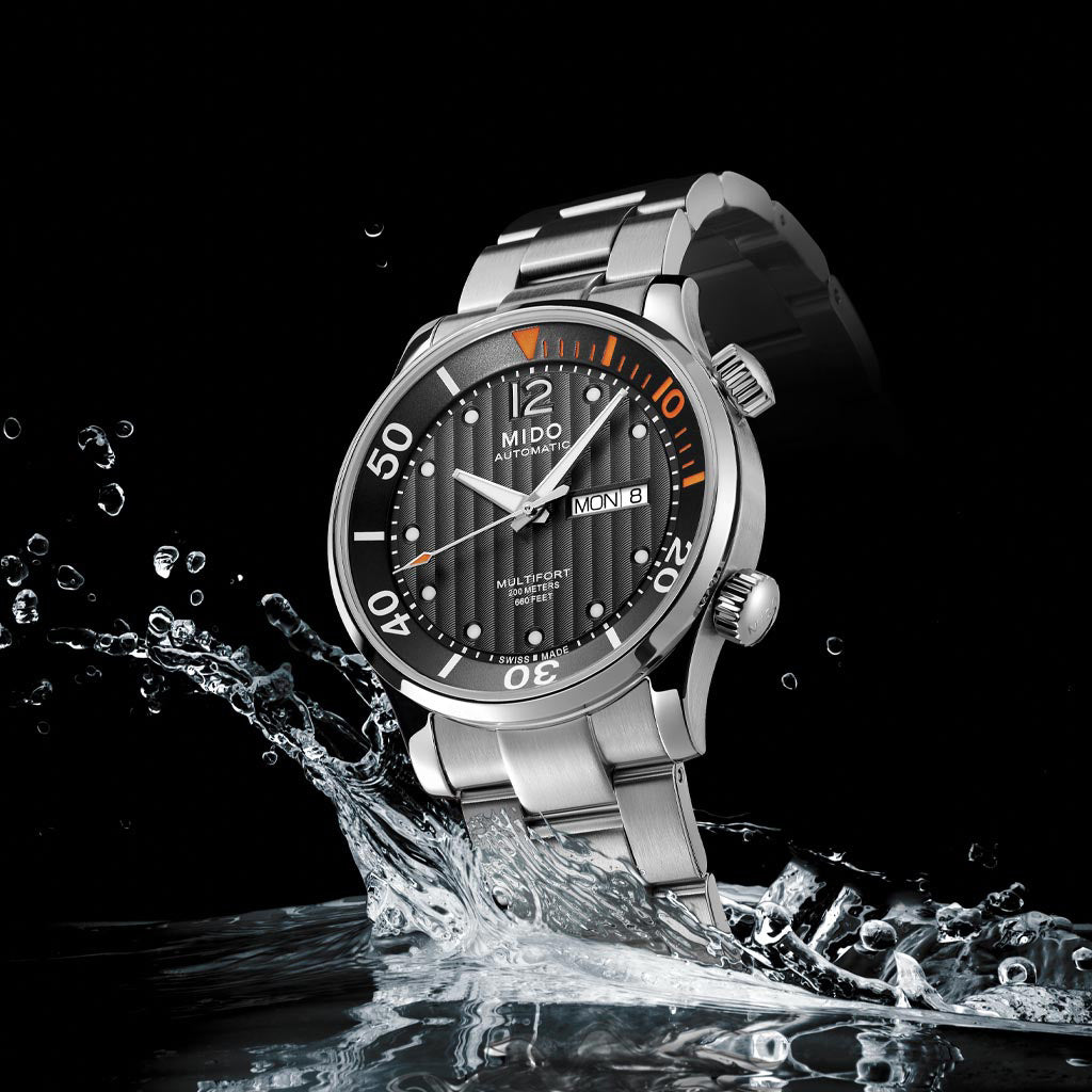 Multifort Two Crowns Diver 42 mm Black Steel