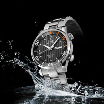 Multifort Two Crowns Diver 42 mm Black Steel