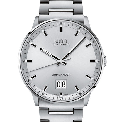 Commander II Big Date 42 mm Silver (Ausstellungsstück)