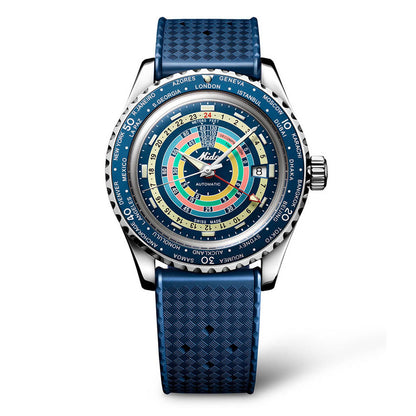 Ocean Star Decompression Worldtimer 40,5 mm Blue Special Edition
