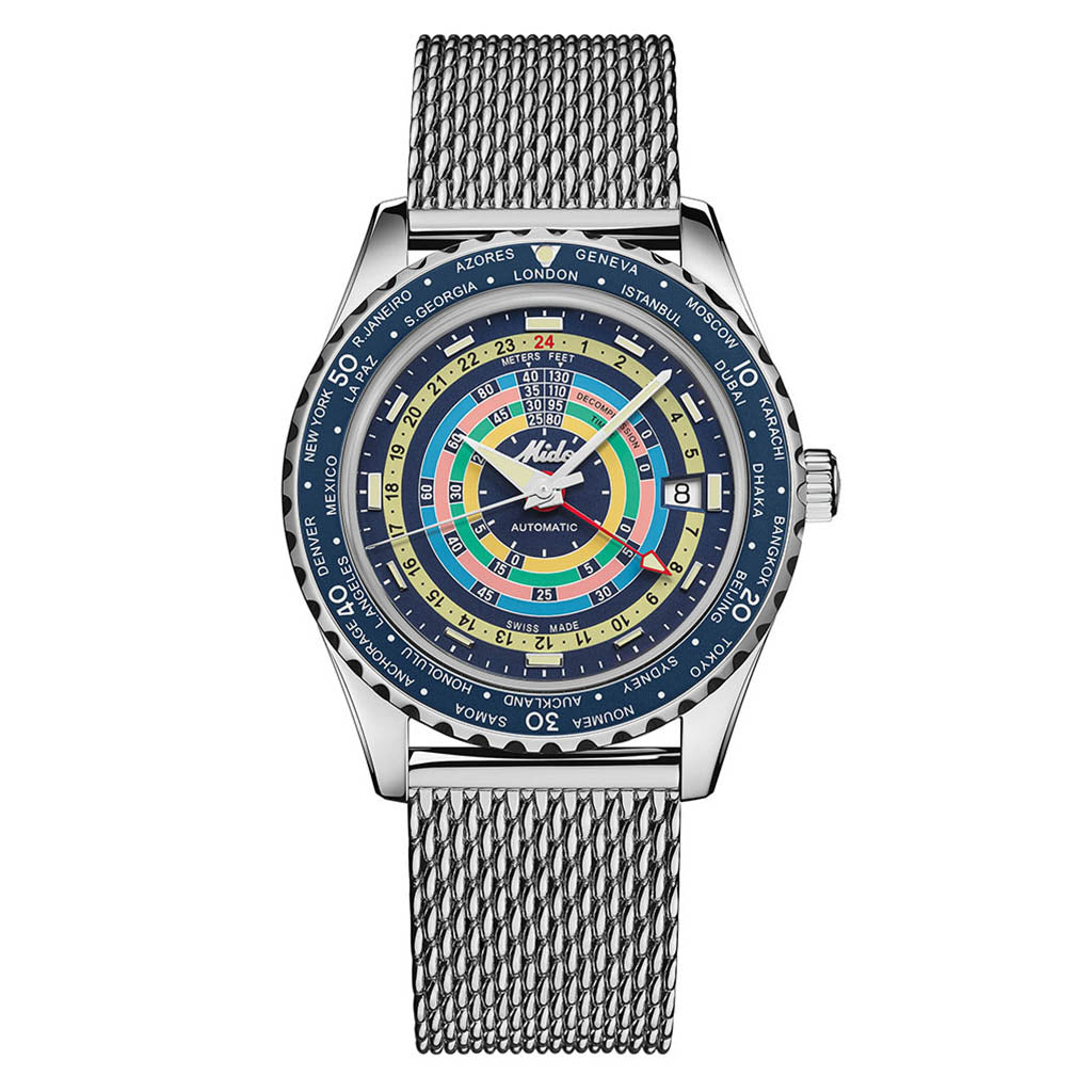 Ocean Star Decompression Worldtimer 40,5 mm Blue Special Edition
