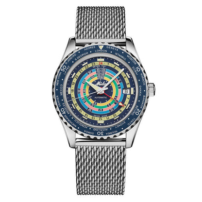 Ocean Star Decompression Worldtimer 40,5 mm Blue Special Edition