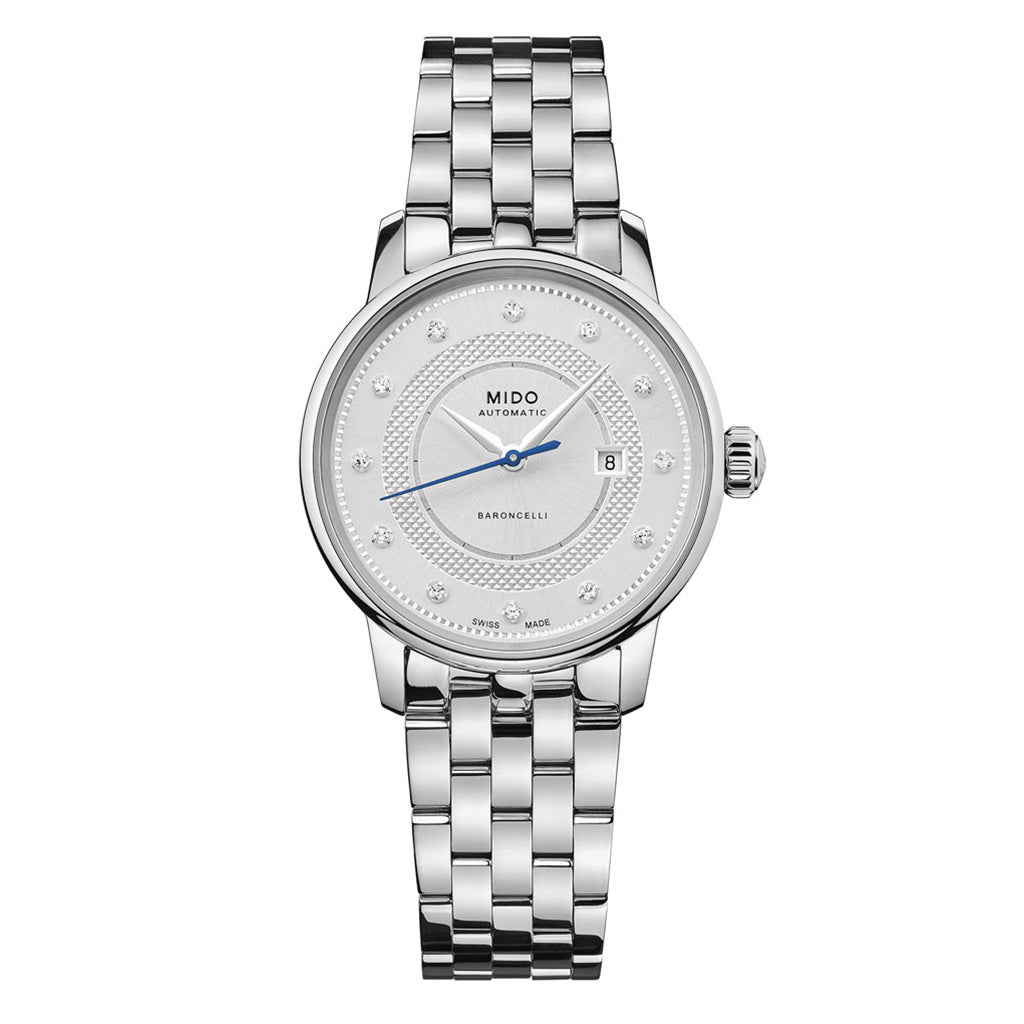 Baroncelli II Signature 30 mm Diamonds Silver
