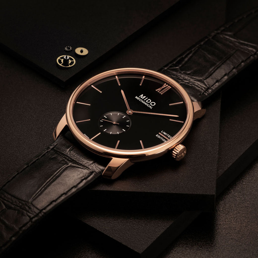 Baroncelli Mechanisch Handaufzug 39 mm Limited Edition Black