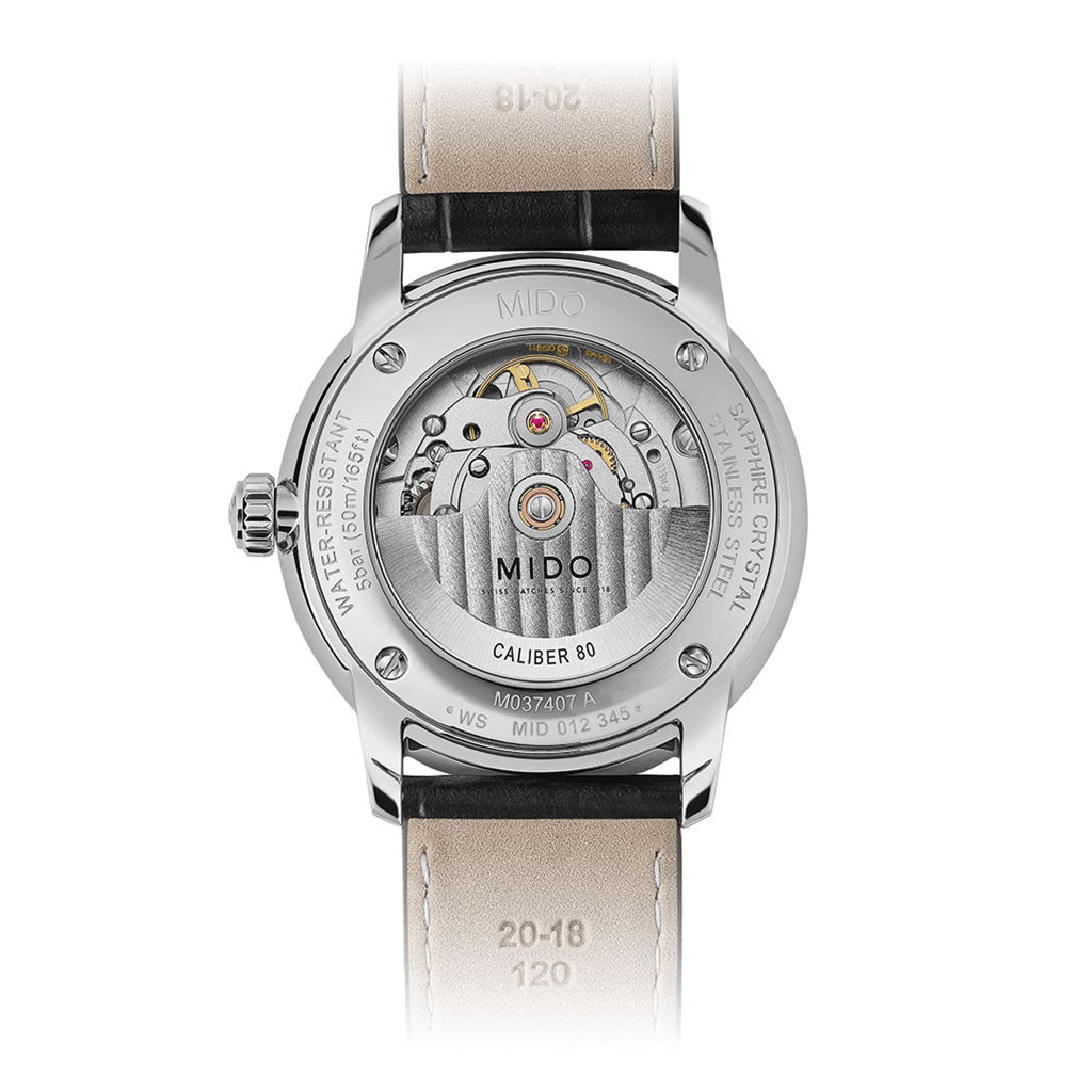 Baroncelli II Signature 39 mm Gent Leather Black