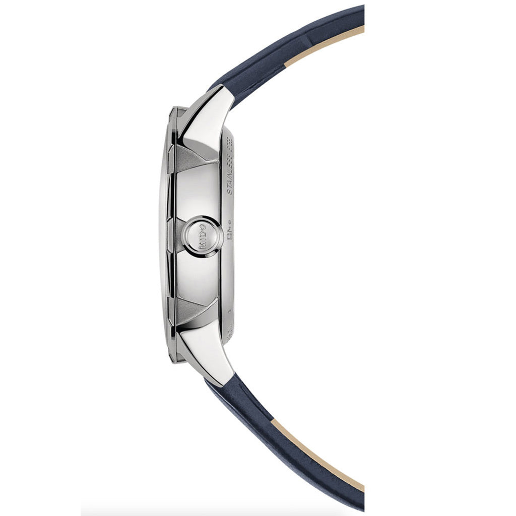 Rainflower 34 mm Blue Mother of Pearl Leather Blue (Ausstellungsstück)