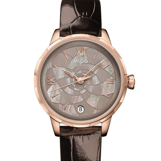 Mido Rainflower Brown Leather Brown M043.207.36.168.00