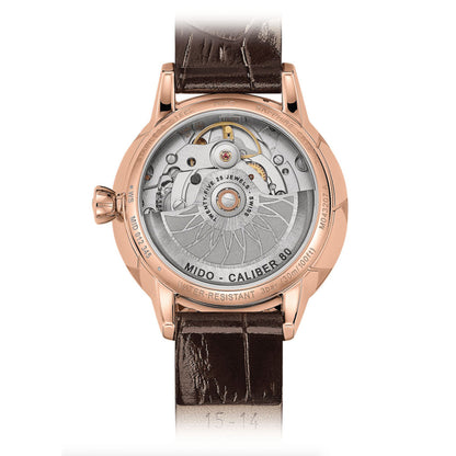 Rainflower 34 mm Brown Leather Brown