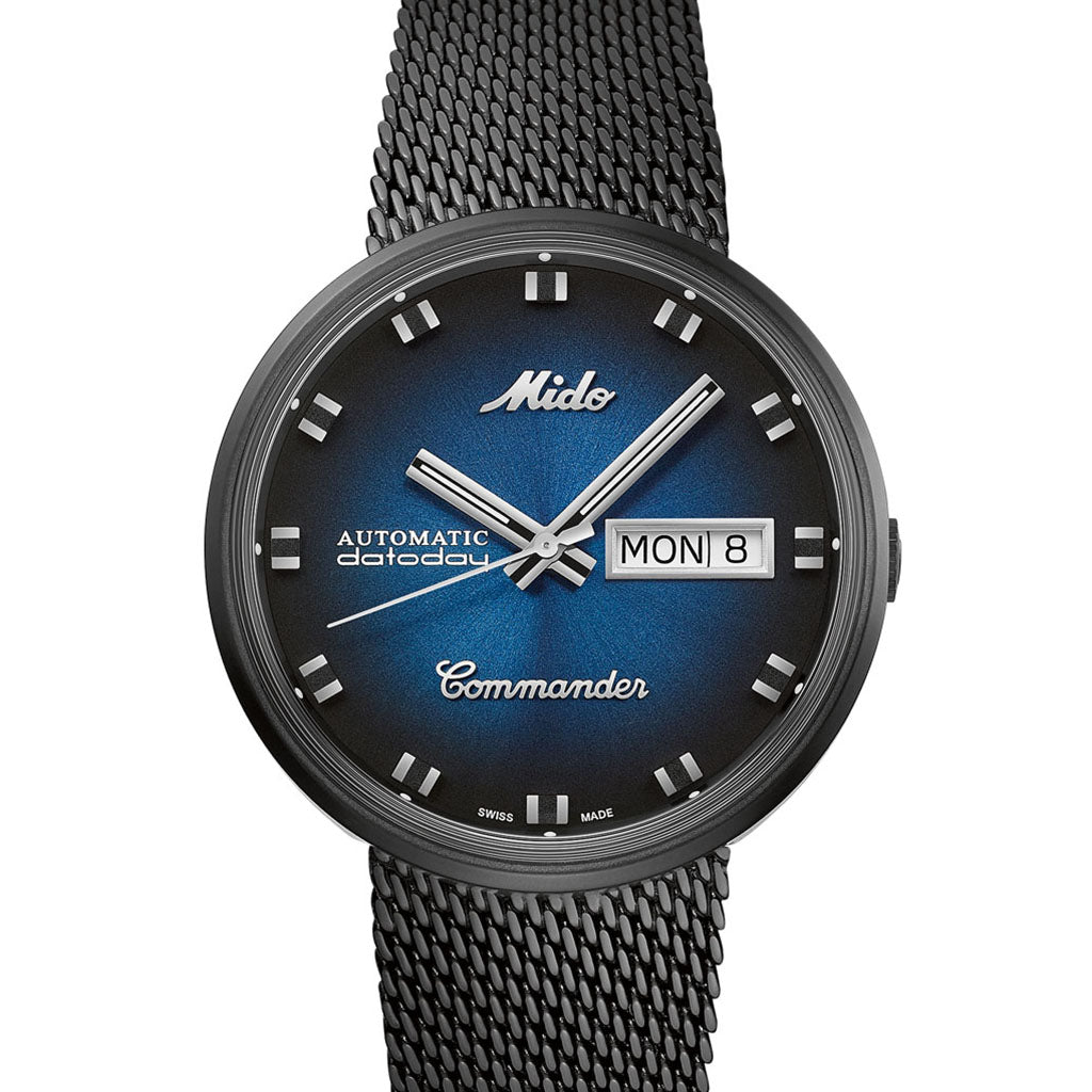 Mido Commander Shade Blue M8429.3.25.11