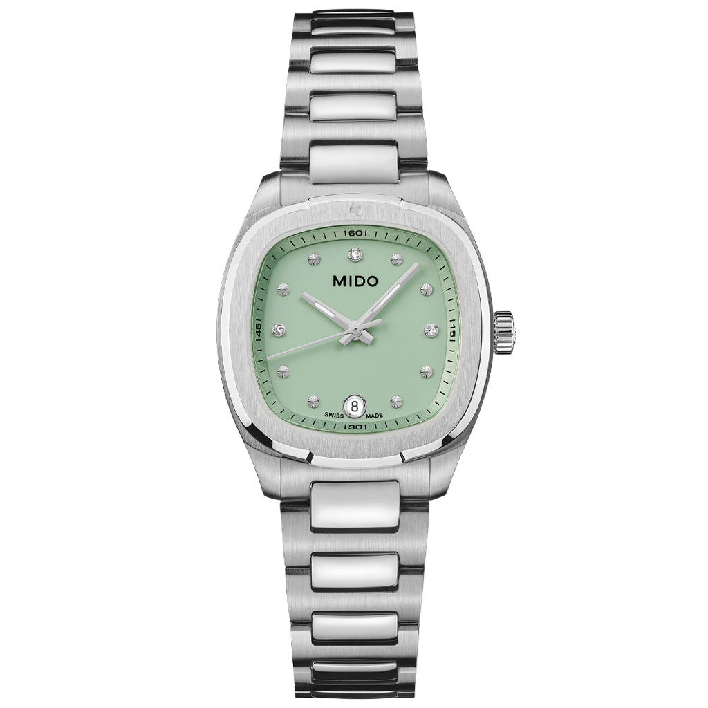 Multifort TV 28 Quarz Silver Green and Diamonds