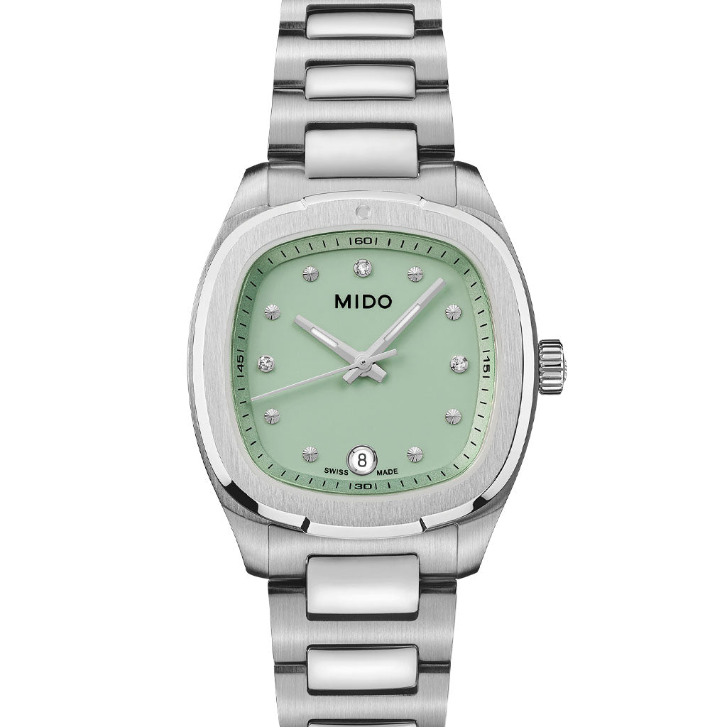 Multifort TV 28 Quarz Silver Green and Diamonds
