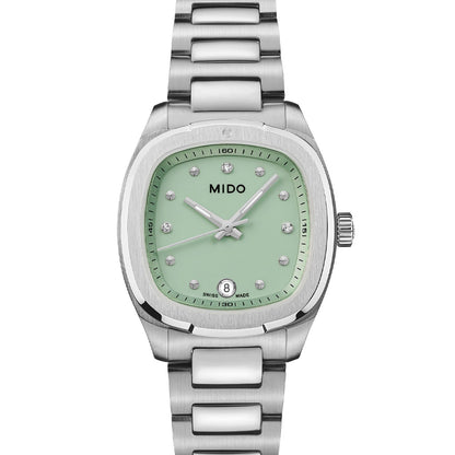 Multifort TV 28 Quarz Silver Green and Diamonds