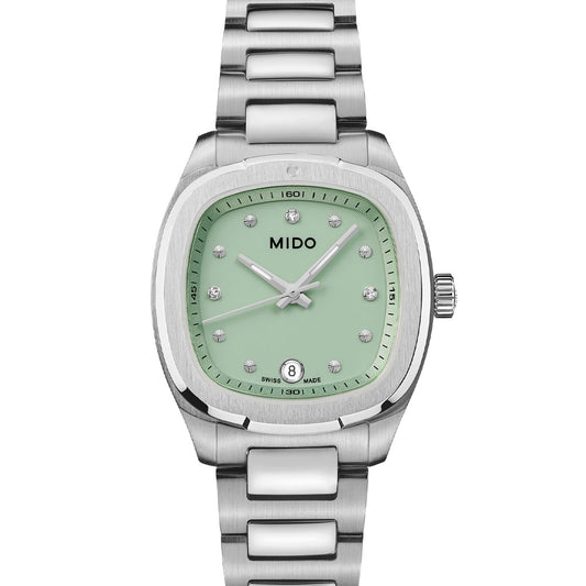 Multifort TV 28 Quarz Silver Green and Diamonds