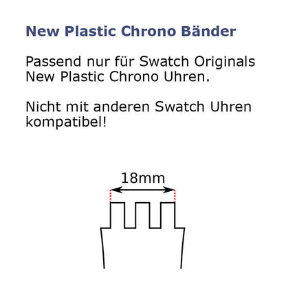 Swatch Ersatzband BLACK DUNES ASUIB408