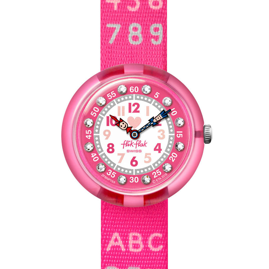 Flik Flak Kinderuhr Pink Ab34 FBNP133
