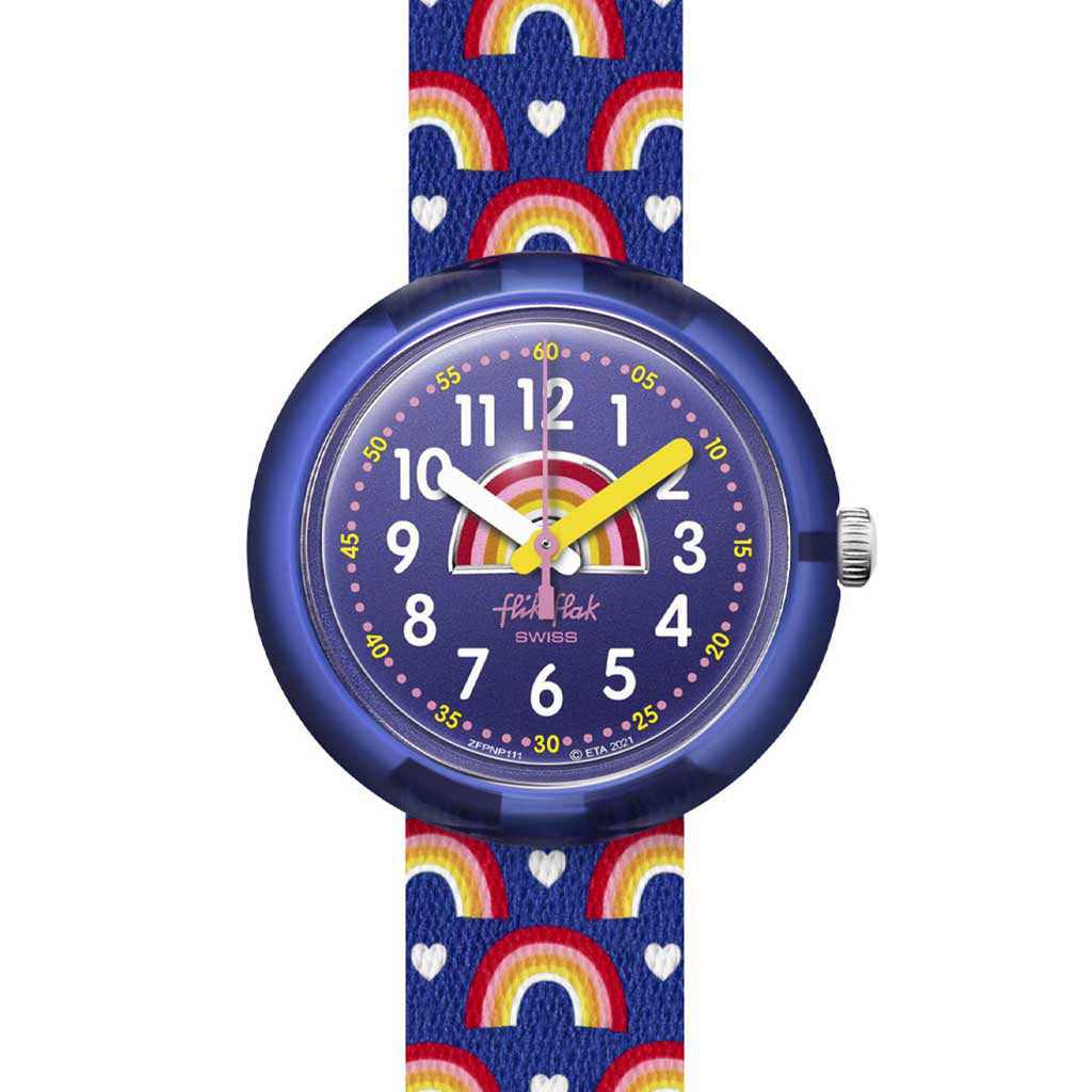 Flik Flak Kinderuhr Rainbow Party ZFPNP111