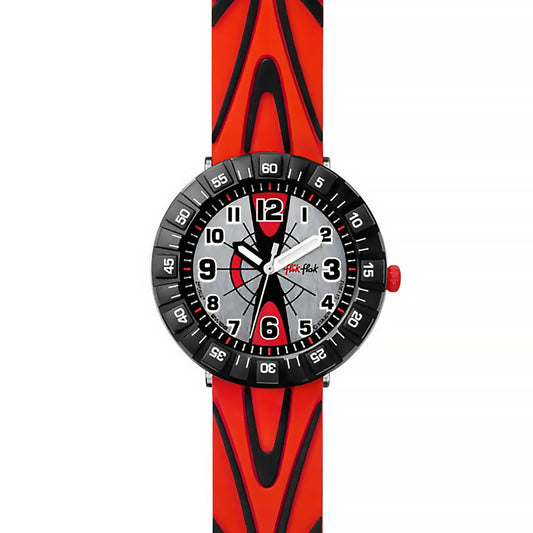 Swatch Flik Flak SHAPED BLACK & RED FCS027