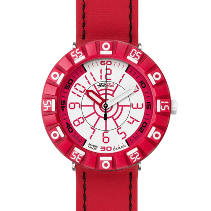 Flik Flak Shaped White & Red FCS028