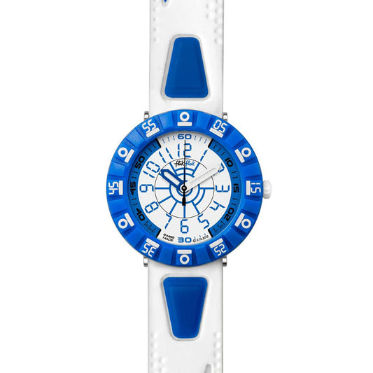 Swatch Flik Flak SHAPED WHITE & BLUE FCS030