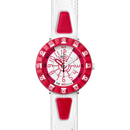 Flik Flak Shaped White & Red FCS028