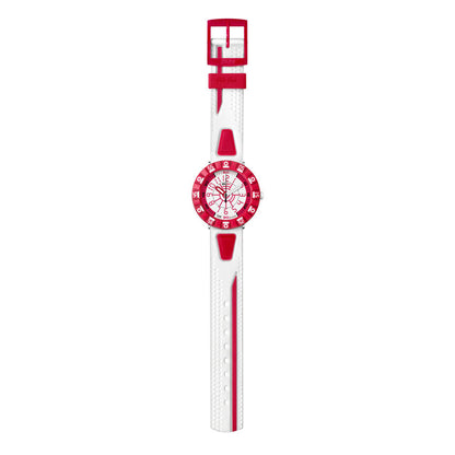 SHAPED WHITE & RED