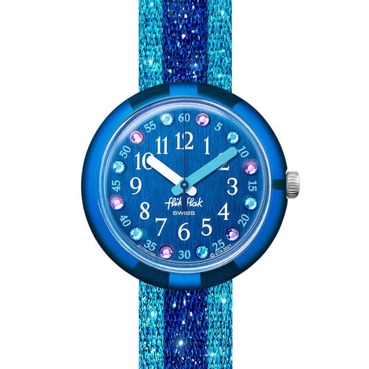 Flik Flak Kinderuhr Shine In Blue ZFPNP103