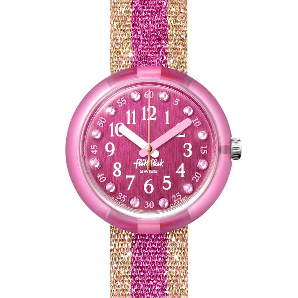 Flik Flak Kinderuhr Shine In Pink ZFPNP105