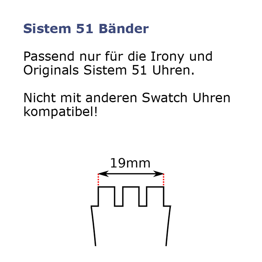 Swatch Ersatzband Sistem Meche AYIS418MB