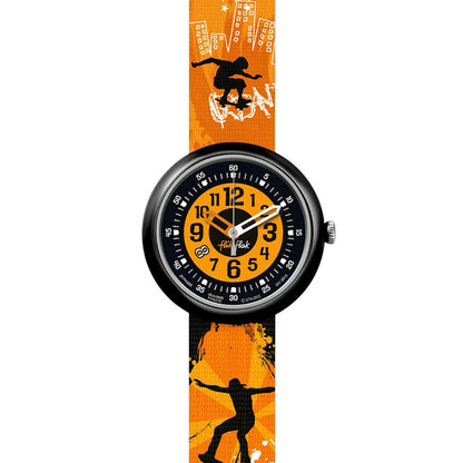 Swatch Flik Flak SKATER'S WORLD IN ORANGE FPN055