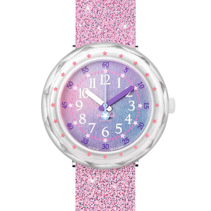 Flik Flak Kinderuhr Sketch in Sparkle FCSP107C