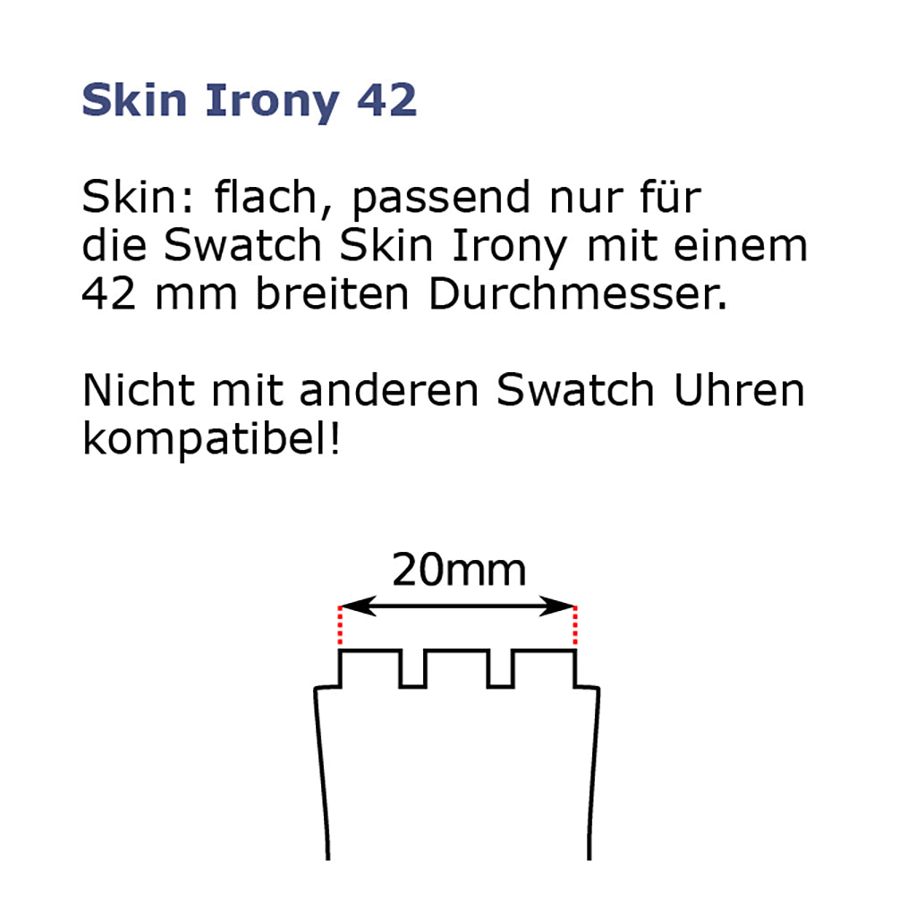 Swatch Ersatzband Skinmetal ASS07S104C