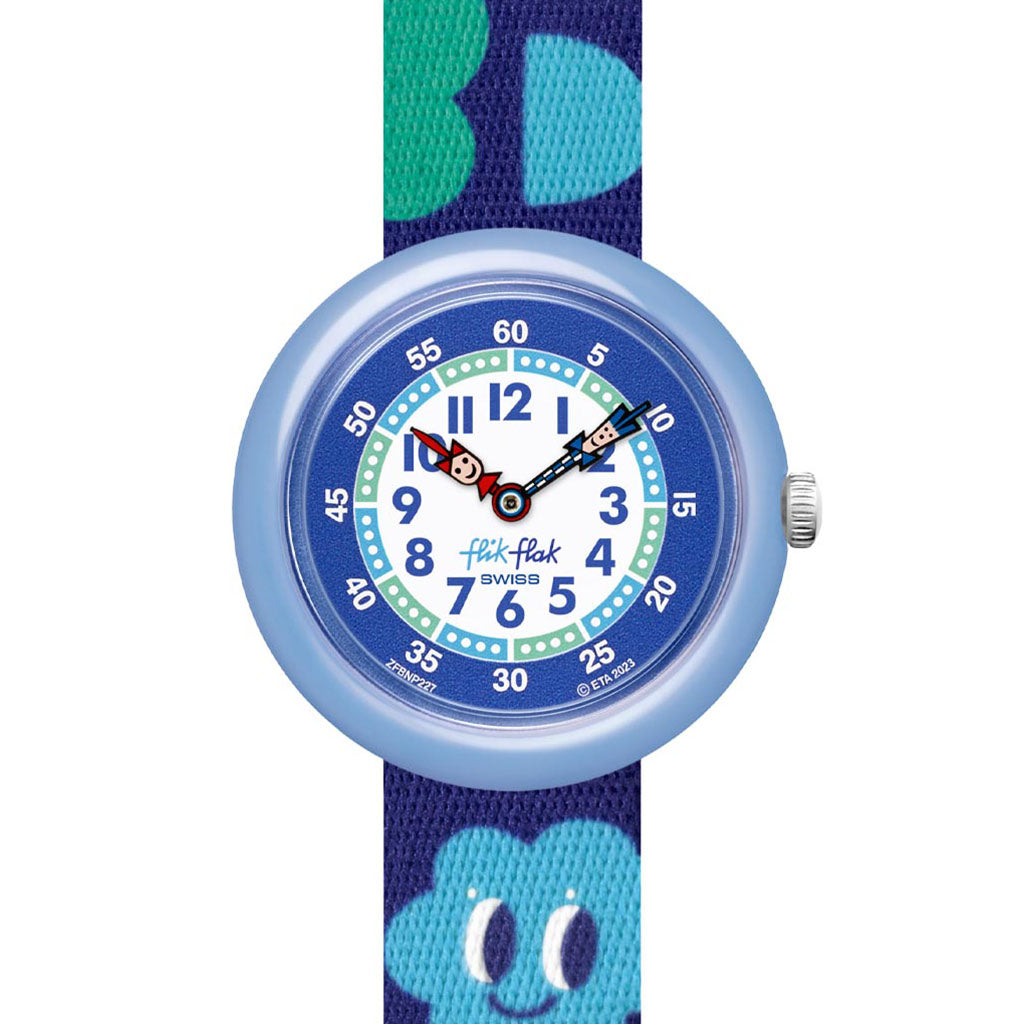 Flik Flak Kinderuhr SMILING CLOUDS ZFBNP227