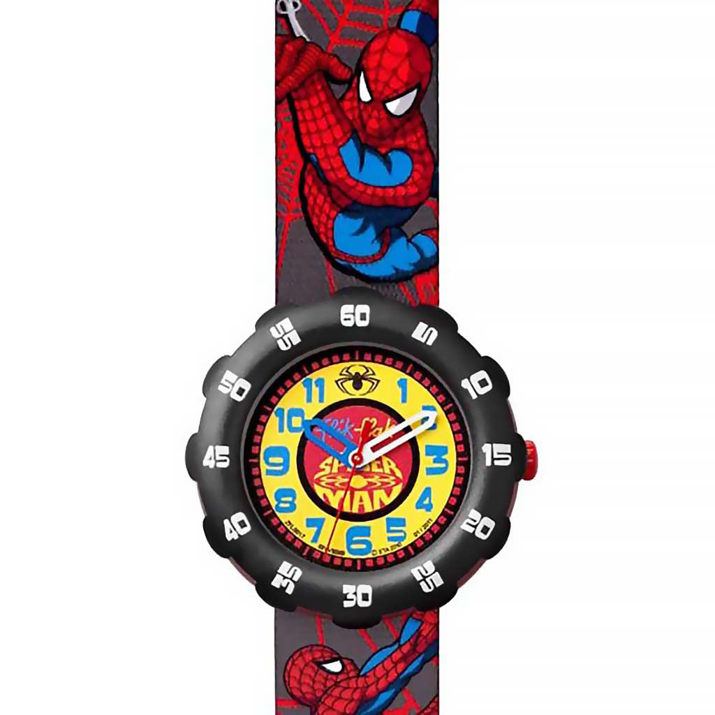 Swatch Flik Flak SPIDER MAN WEB CRAWLER ZFLS017