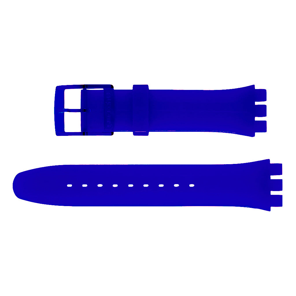 Original UhrenErsatzband der Swatch New Gent BRILLIANTLY BLUE ASO29S102 Ersatzarmband aus Silikon