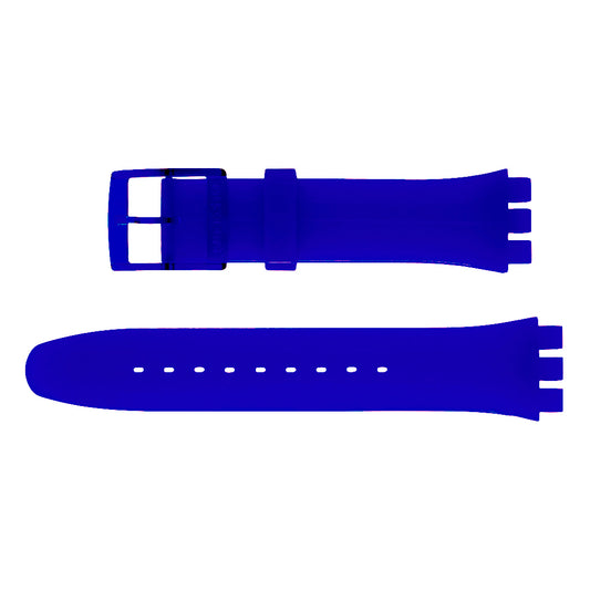 Original UhrenErsatzband der Swatch New Gent BRILLIANTLY BLUE ASO29S102 Ersatzarmband aus Silikon