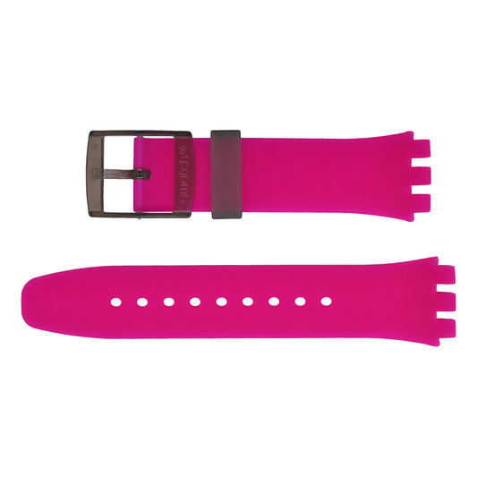 Swatch Ersatzband Chrono Plastic FUCHSIA LINES ASUSB110 Ersatzarmband aus Silikon