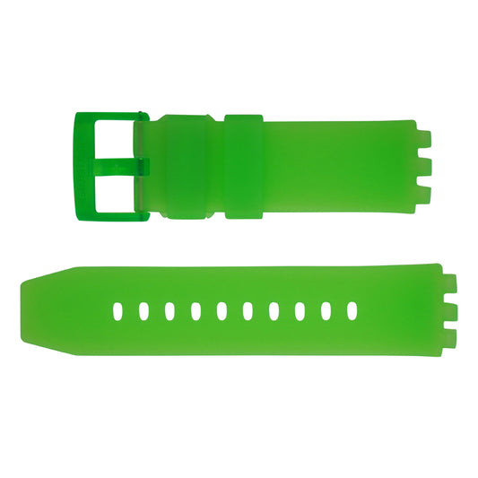 Original Ersatzband der Swatch GLOWINGLY GREEN Ersatzarmband aus Silikon