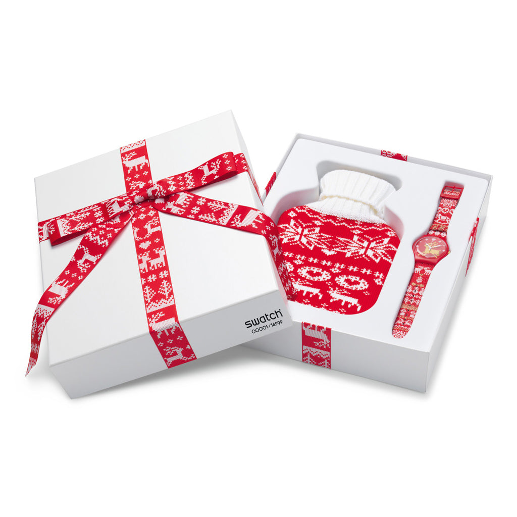 Swatch New Gent X-Mas Special Red Knit SUOZ172S