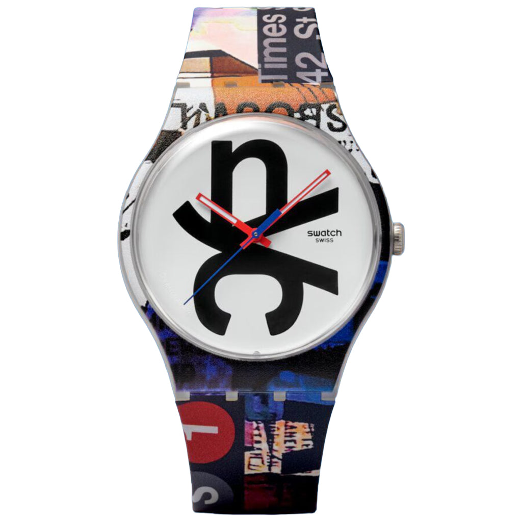 Swatch New Gent CARSON TIME Destination New York 2026 SUOZ370