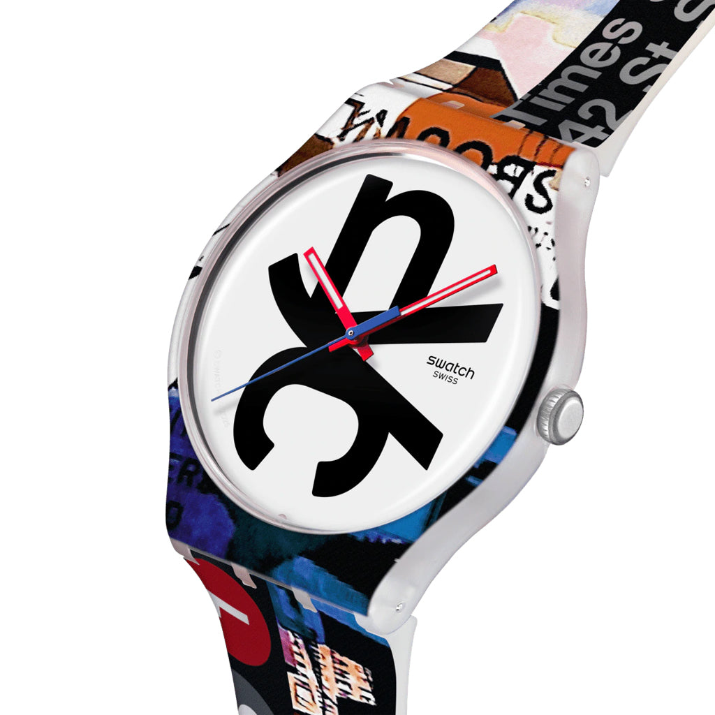 Swatch New Gent CARSON TIME Destination New York 2026 SUOZ370